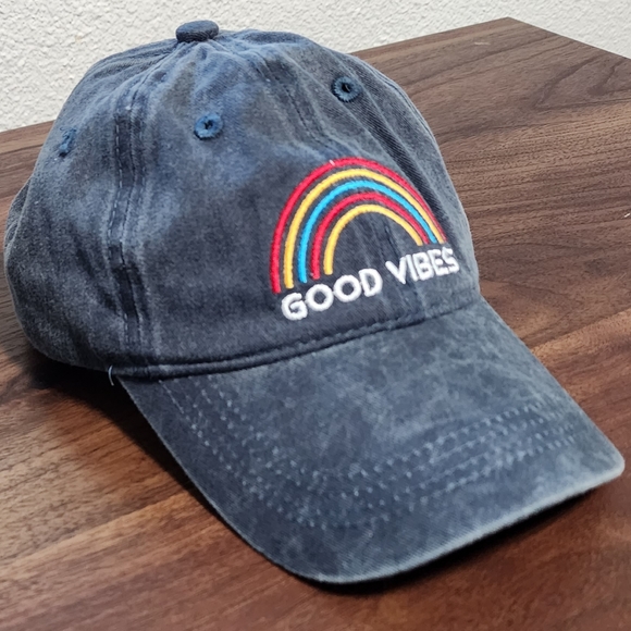 Francesca's Collections Accessories - Good Vibes Rainbow LGBTQ+ Francesca's Ball Cap Hat